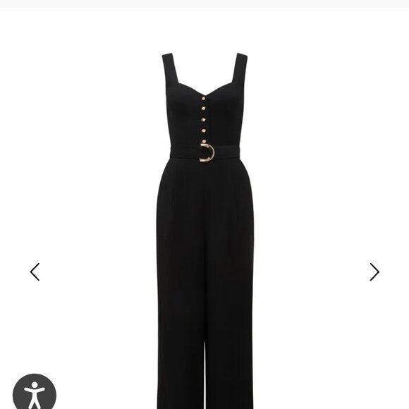 Ever New Maja wideleg belted jumpsuit - Picture 2 of 5